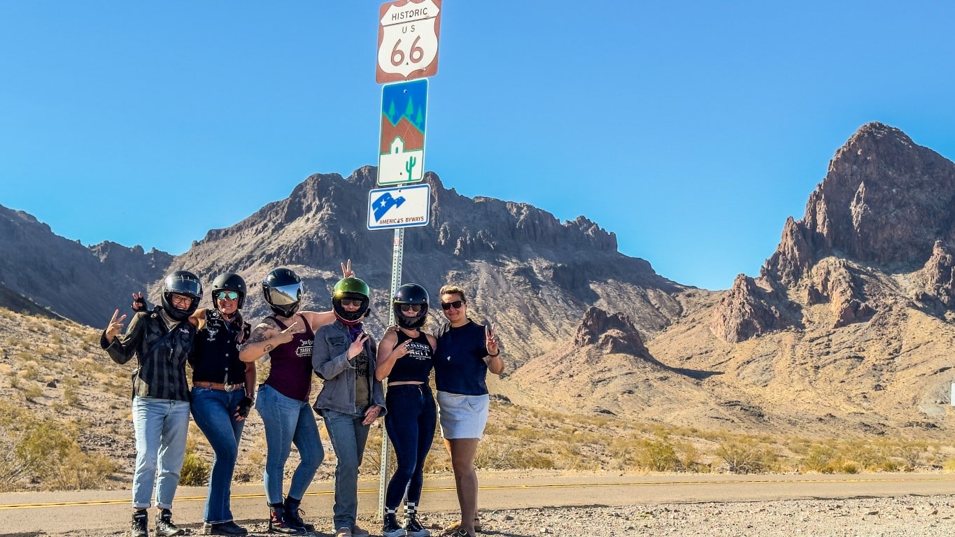 Mädels Tour Nevada mit dem Motorrad